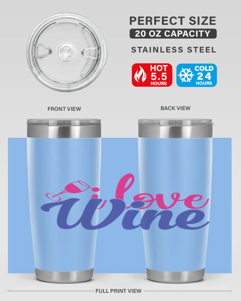 i love wine 402#- mom- Tumbler