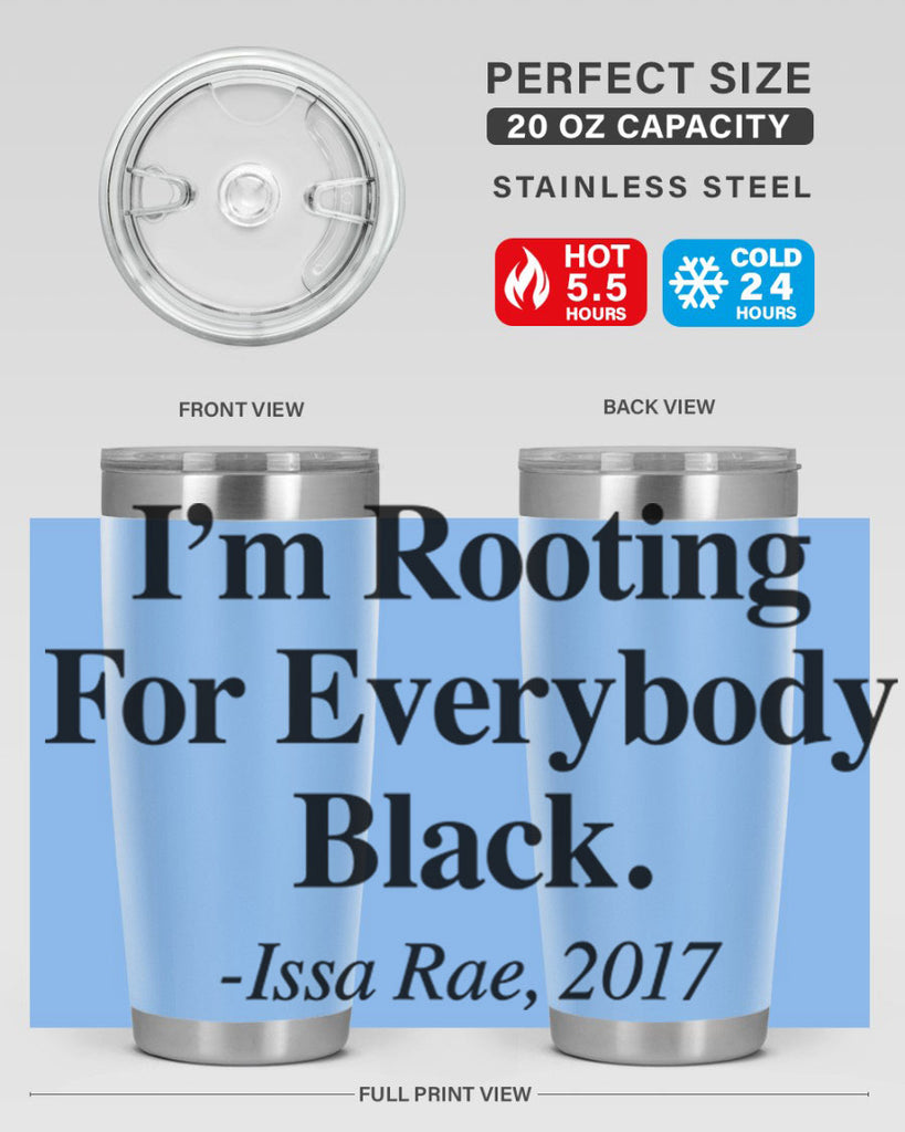 im  rooting for everybody black  109#- black words phrases- Cotton Tank