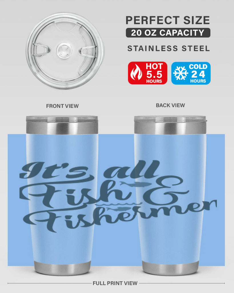 its all fish 80#- fishing- Tumbler