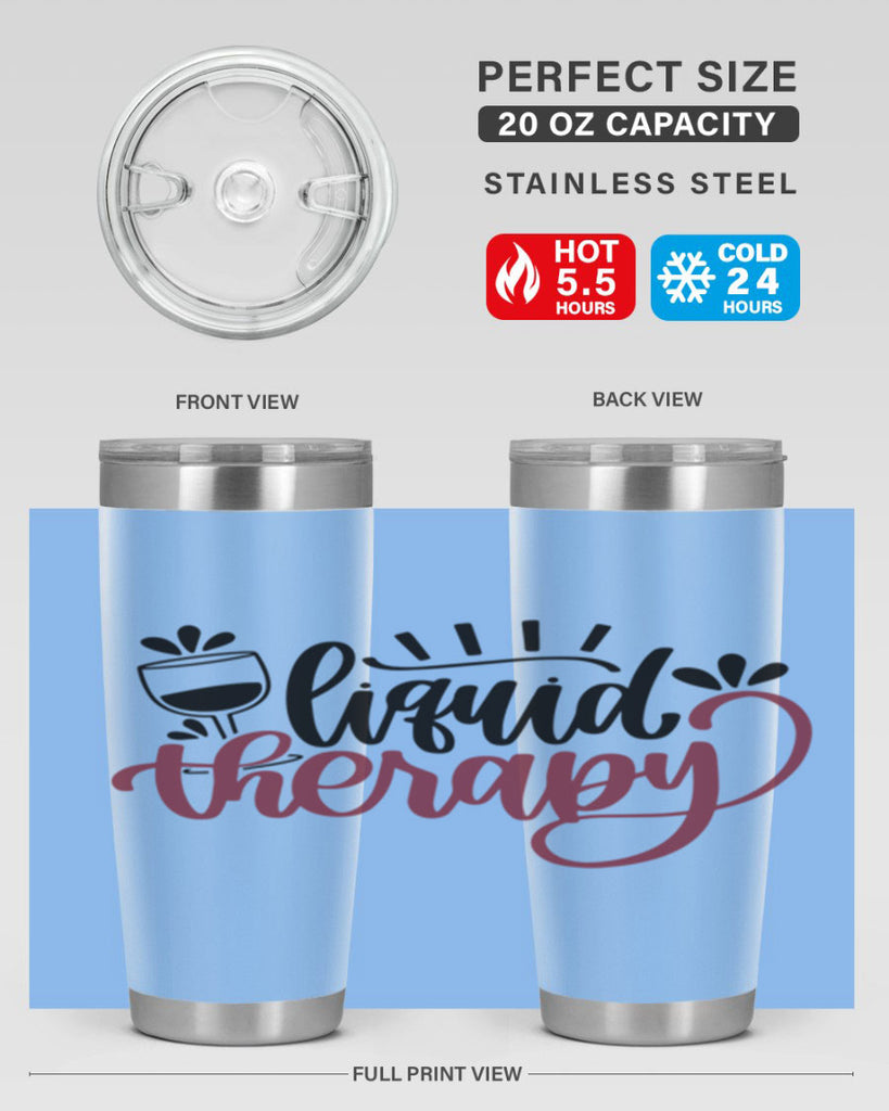 liquid therapy 44#- wine- Tumbler