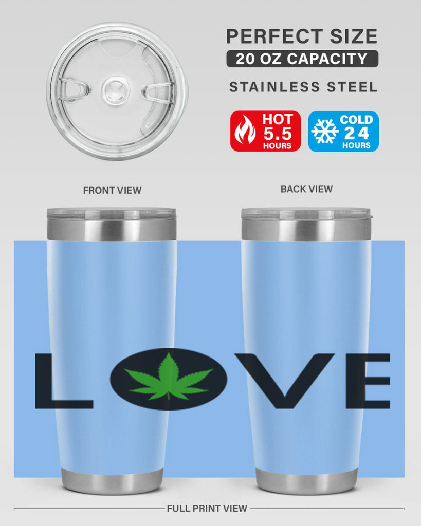 love cannabis 189#- marijuana- Tumbler