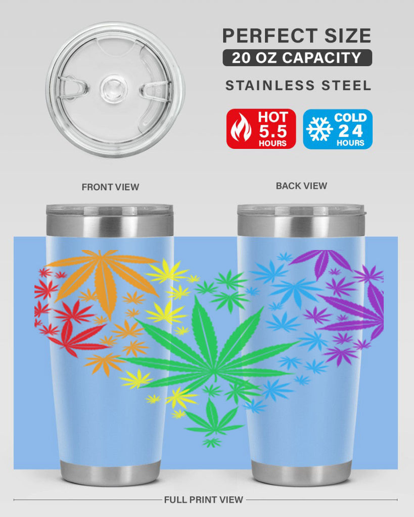 marijuana heart 200#- marijuana- Tumbler