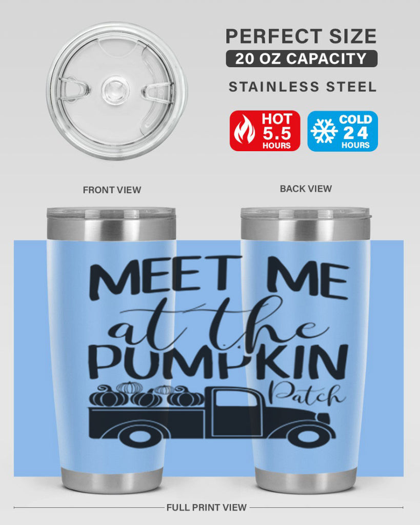 meet me at the pumpkin patch 424#- fall- Tumbler