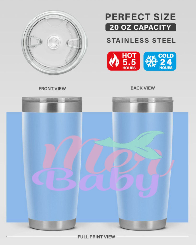 mer baby 3#- mermaid- Tumbler