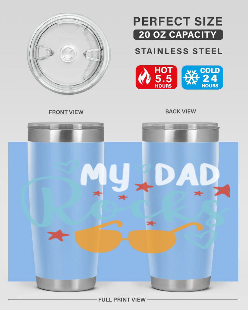 my dad rocks 83#- fathers day- Tumbler