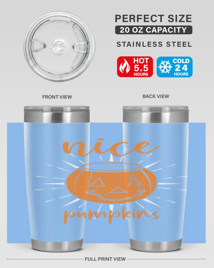 nice pumpkins 138#- halloween- Tumbler