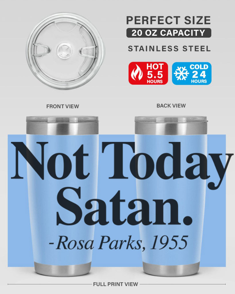 not today satan rosa parks 59#- black words phrases- Cotton Tank