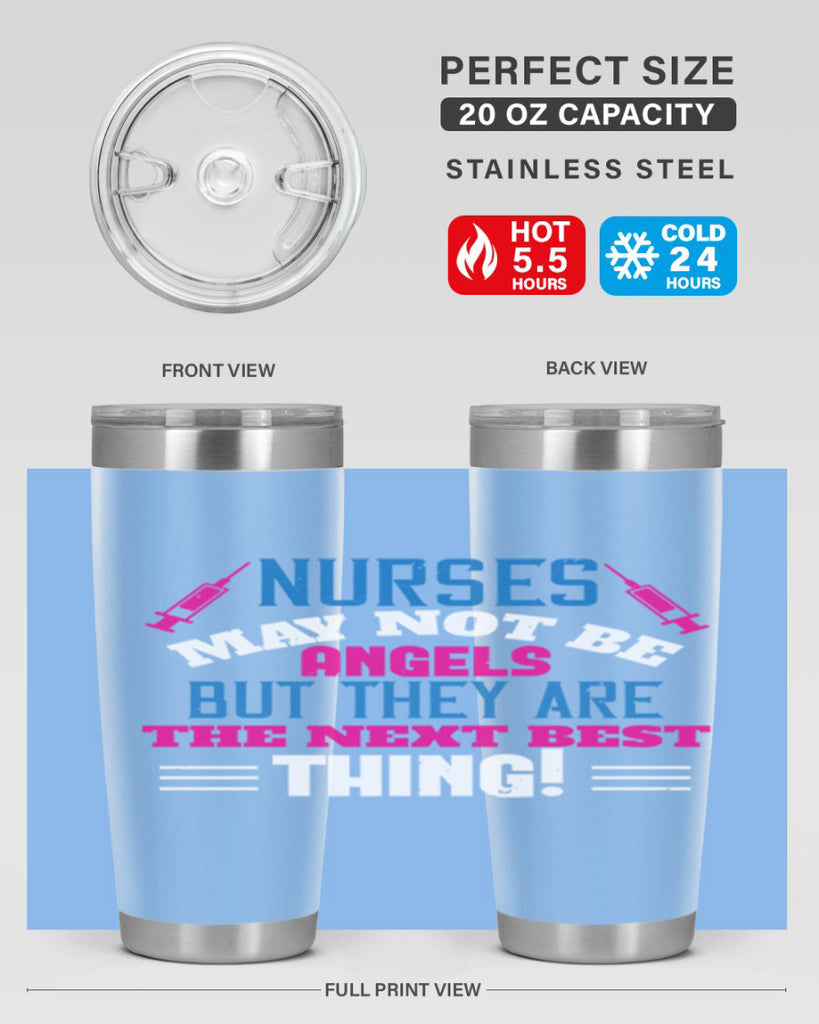 nurse may not be angels Style 279#- nurse- tumbler