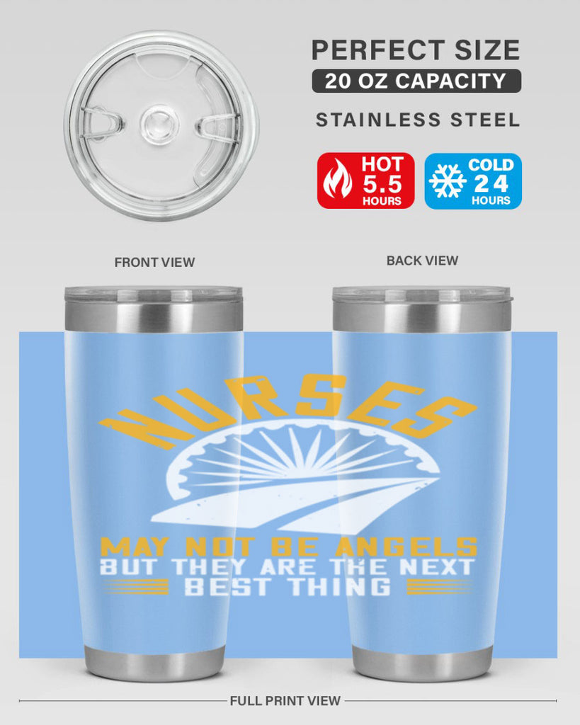 nurses may not be angels Style 265#- nurse- tumbler