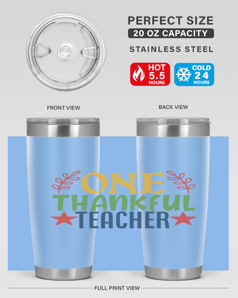 one thankful teacher Style 157#- teacher- tumbler