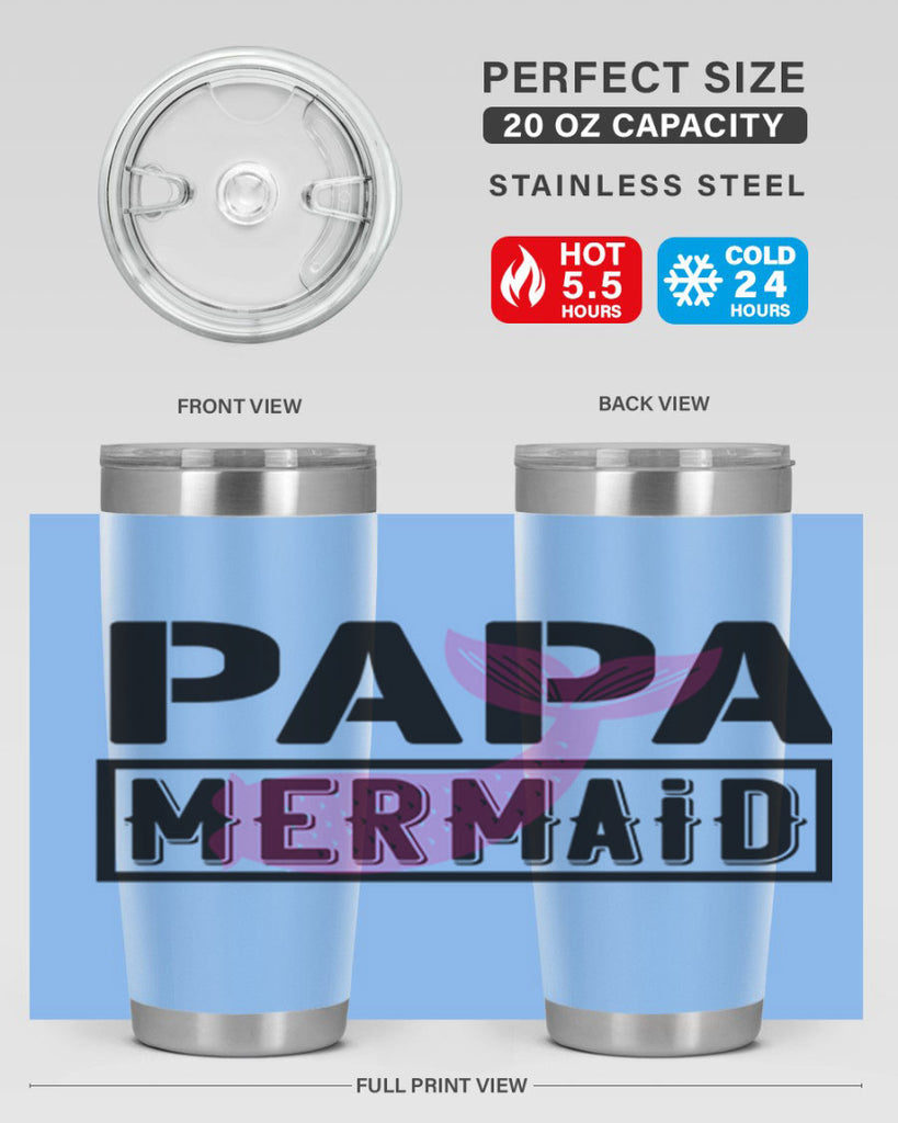 papa mermaid 533#- mermaid- Tumbler