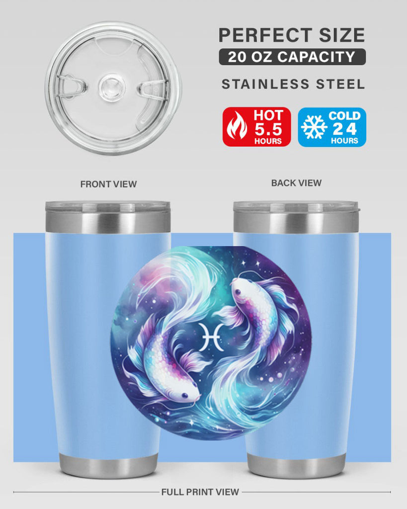 pisces 350#- zodiac- Tumbler