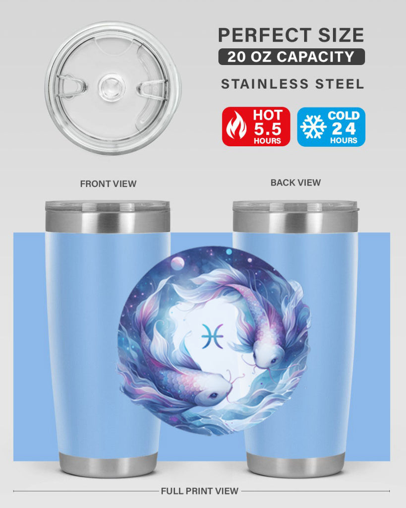 pisces 363#- zodiac- Tumbler