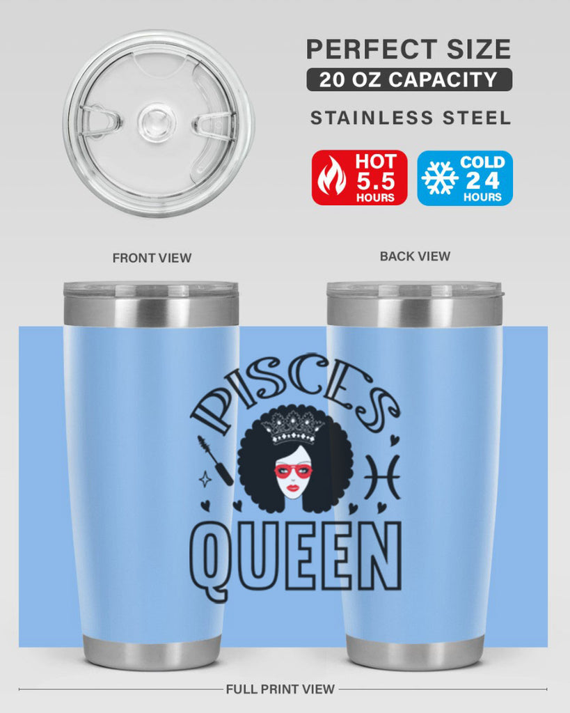 pisces queen 380#- zodiac- Tumbler