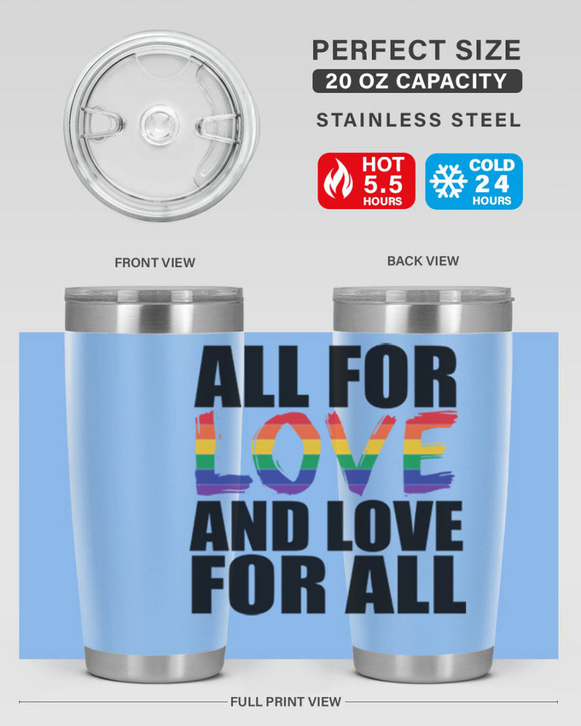 pride love for all 65#- lgbt- Tumbler