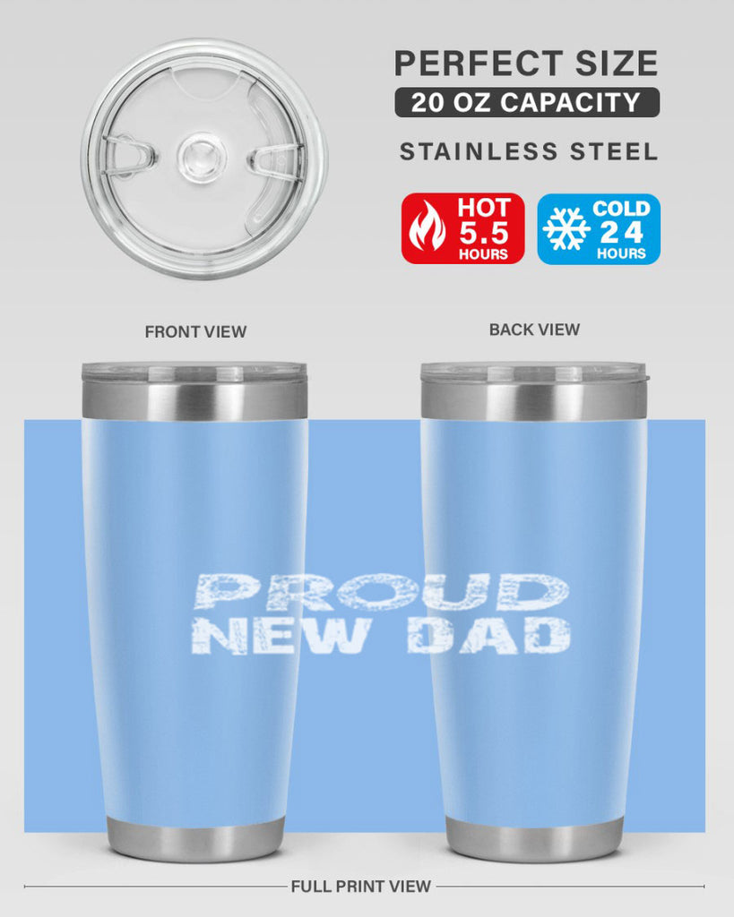 proud new dad 70#- dad- Tumbler