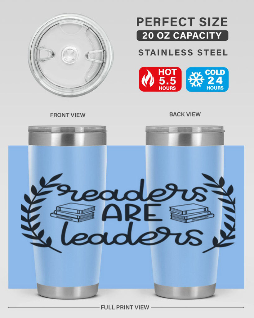 readers are leaders 33#- reading- Tumbler