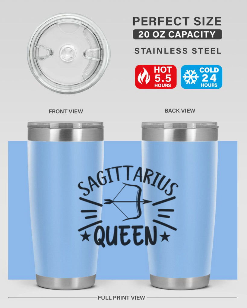 sagittarius queen 411#- zodiac- Tumbler