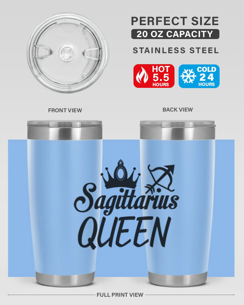 sagittarius queen 412#- zodiac- Tumbler