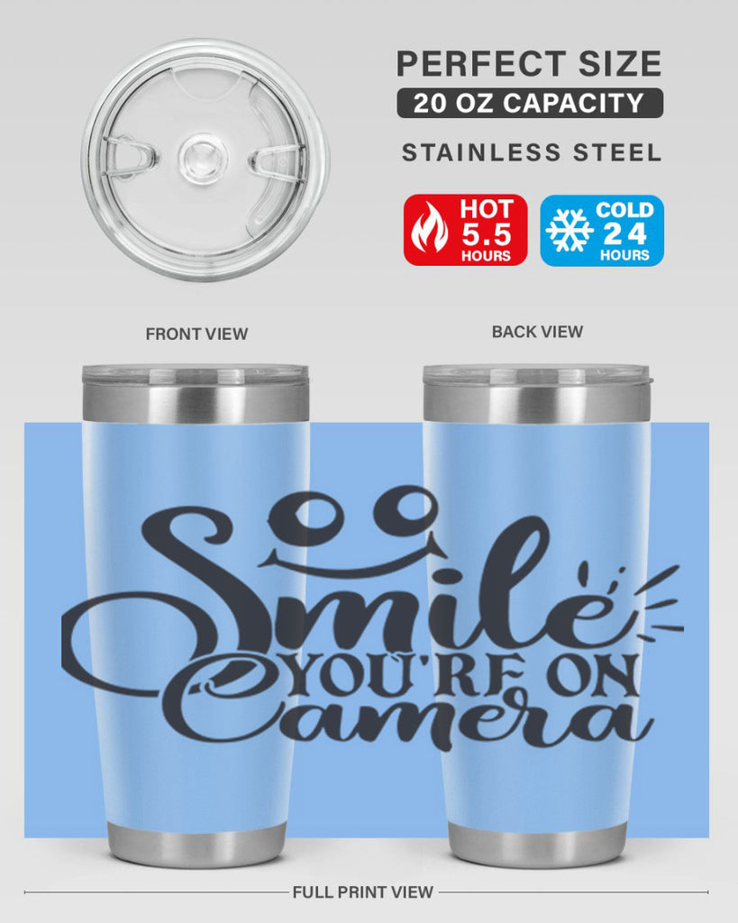 smile youre on camera 53#- home- Tumbler