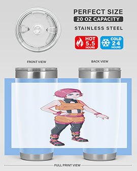 street girl wear orange outfit16#- anime- Tumbler