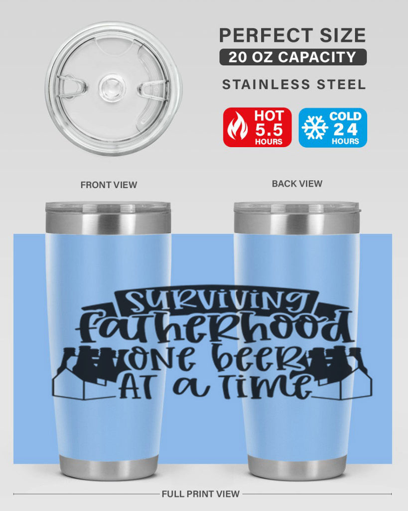 surviving fatherhood one beer at a time 19#- fathers day- Tumbler