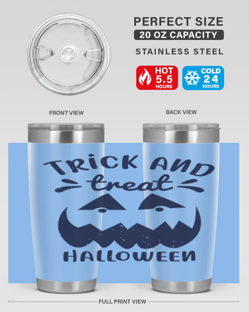 trick and treat halloween 126#- halloween- Tumbler