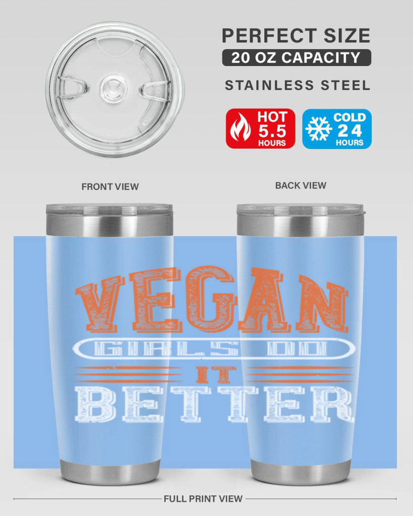 vegan girls do it better 115#- vegan- Tumbler