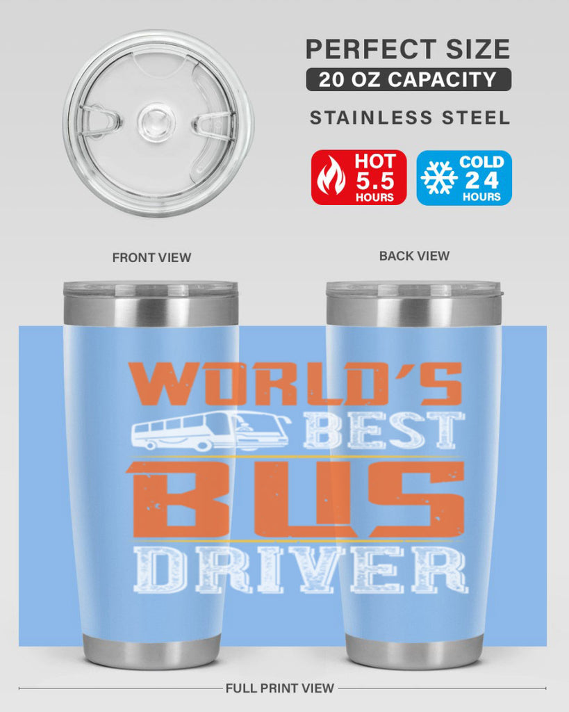 world’s best bus driver Style 4#- bus driver- tumbler