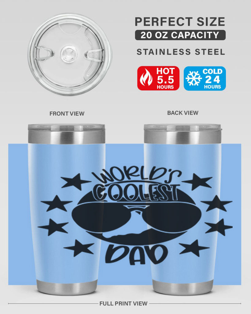 worlds coolest dad 11#- fathers day- Tumbler