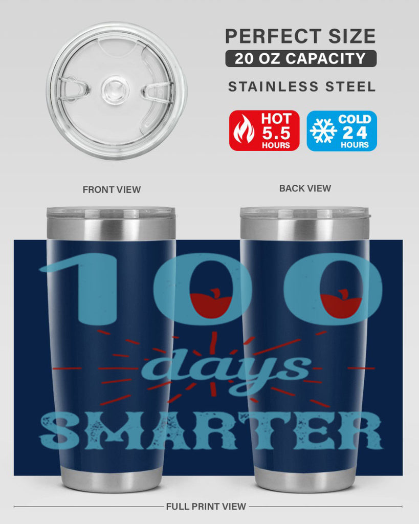 7 days smarter 47#- 100 days of school- Tumbler