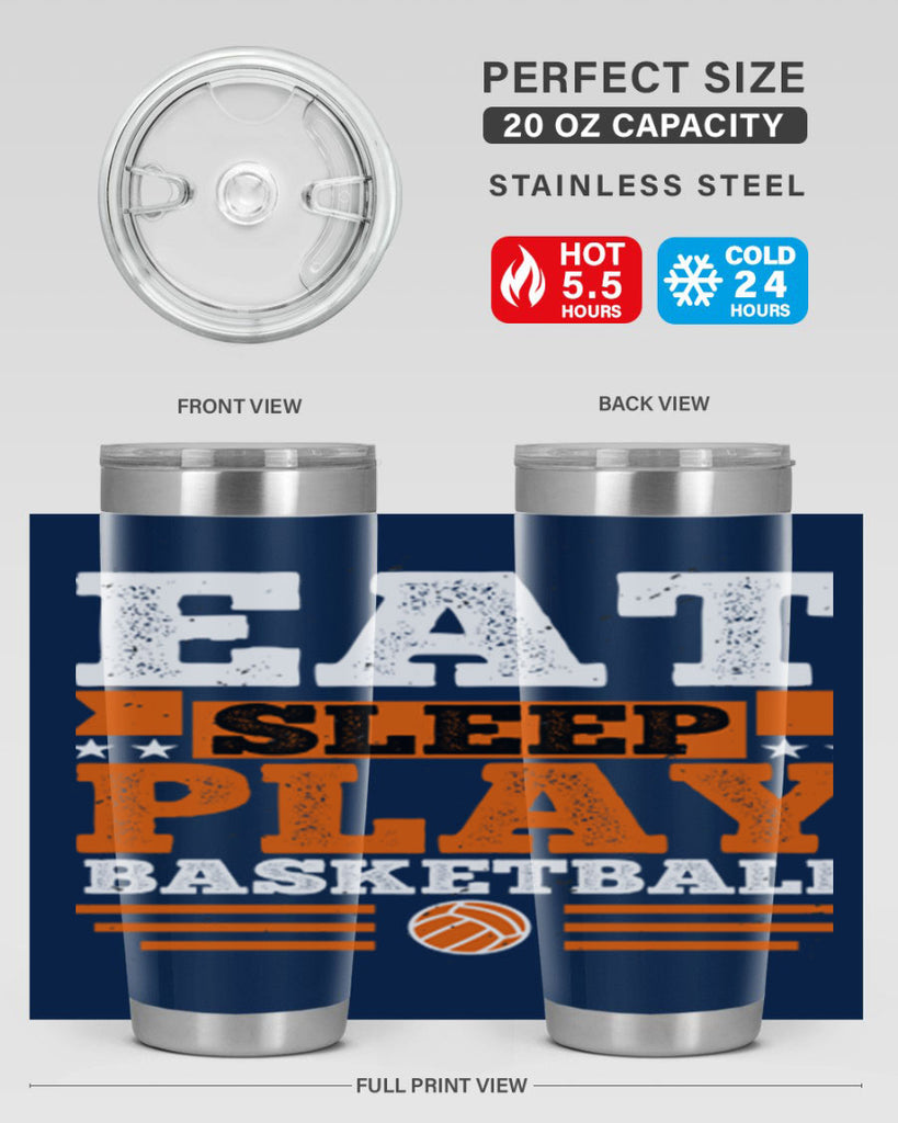 A Eat sleep play volleyball 2334#- basketball- Tumbler