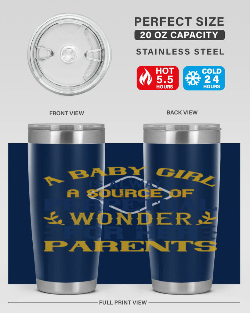 A baby girl is always a source of perpetual wonder for her parents Style 142#- baby- tumbler