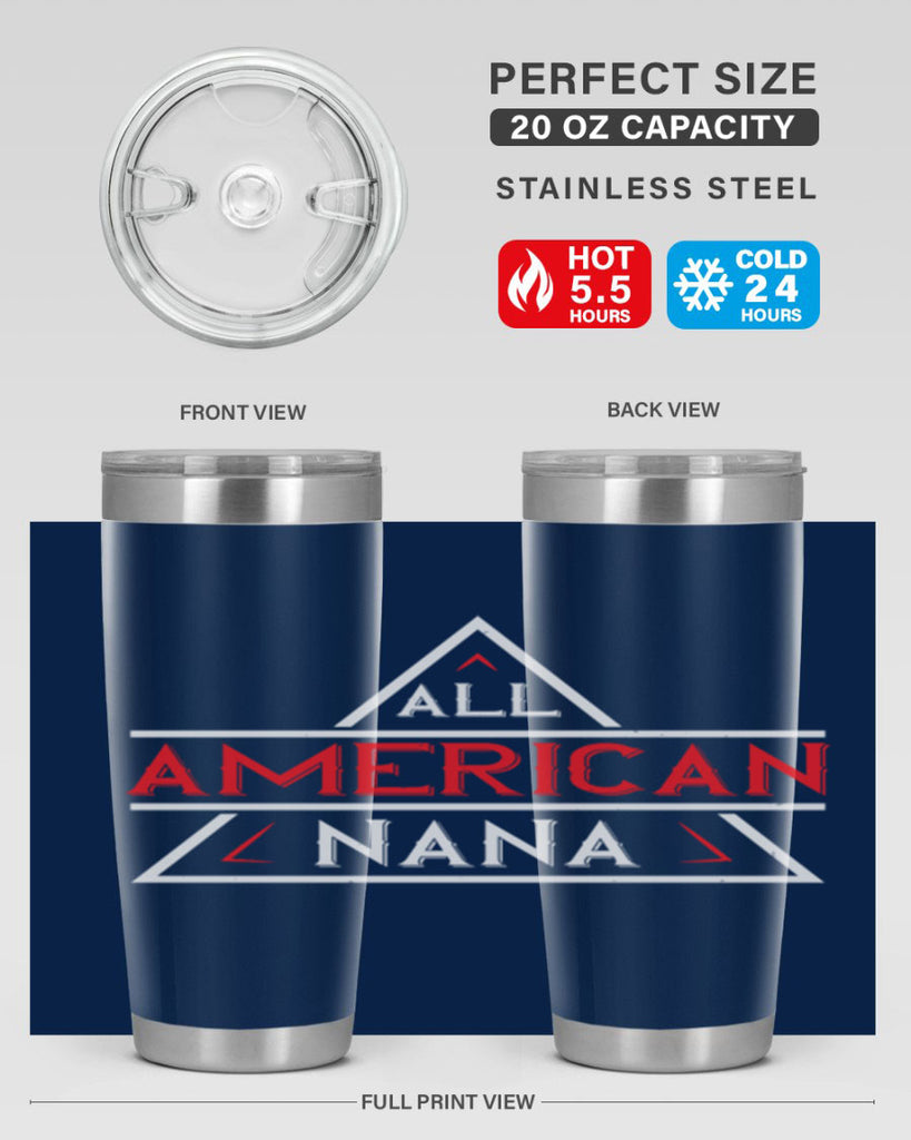 ALL american nana 37#- grandma - nana- Tumbler