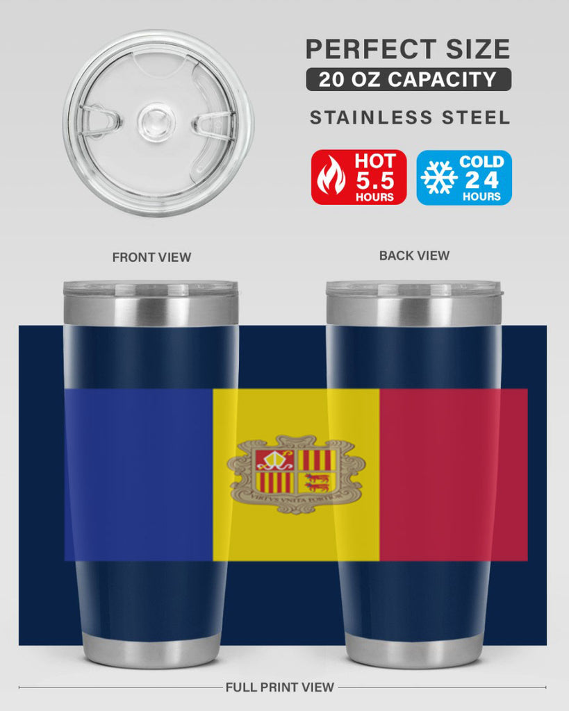 Andorra 194#- world flags- Tumbler