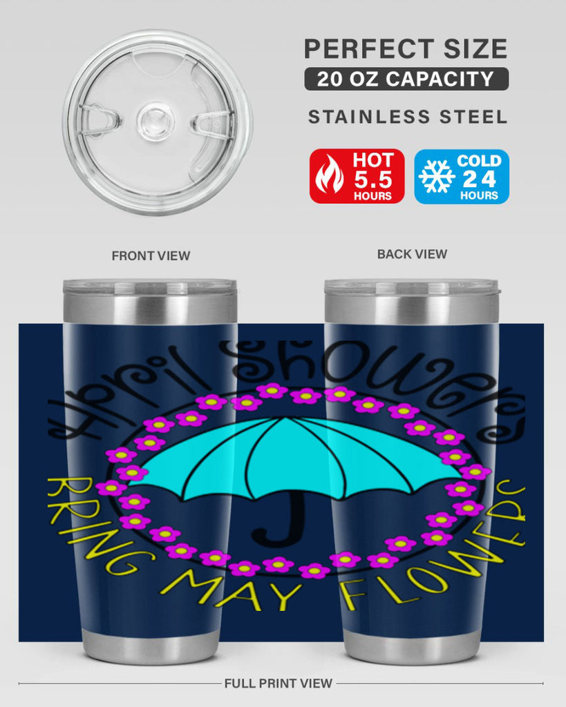 April showers21#- spring- Tumbler