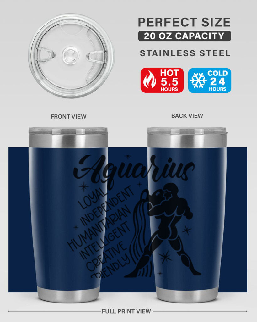 Aquarius 72#- zodiac- Tumbler