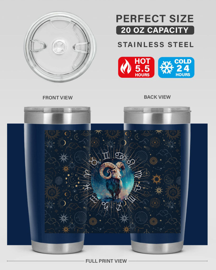 Aries Straigth 95#- zodiac- Tumbler