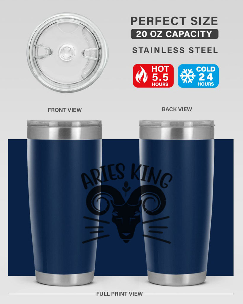 Aries king 109#- zodiac- Tumbler