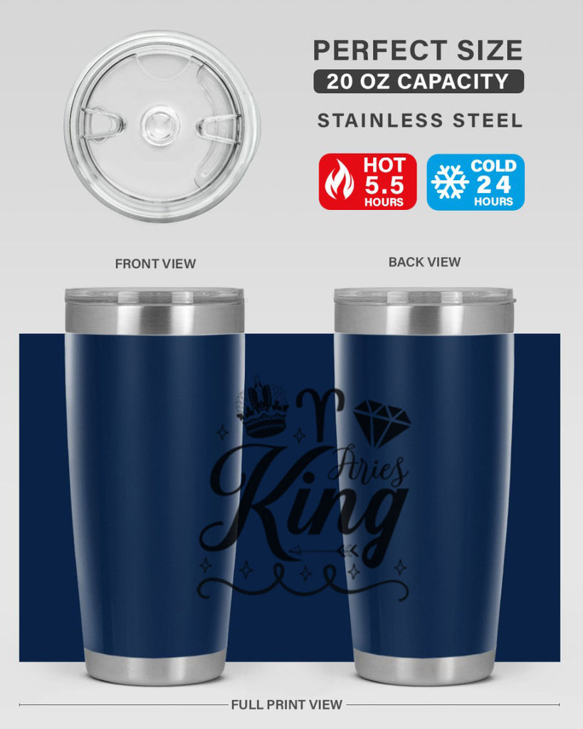 Aries king 111#- zodiac- Tumbler