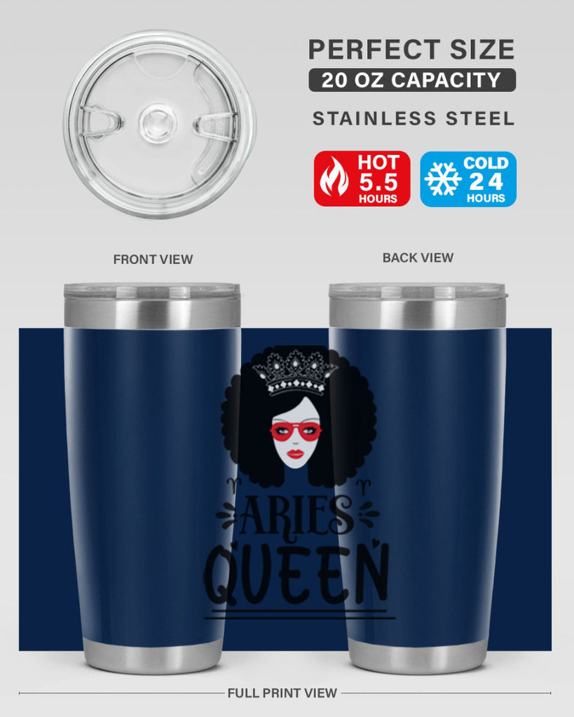 Aries queen 120#- zodiac- Tumbler