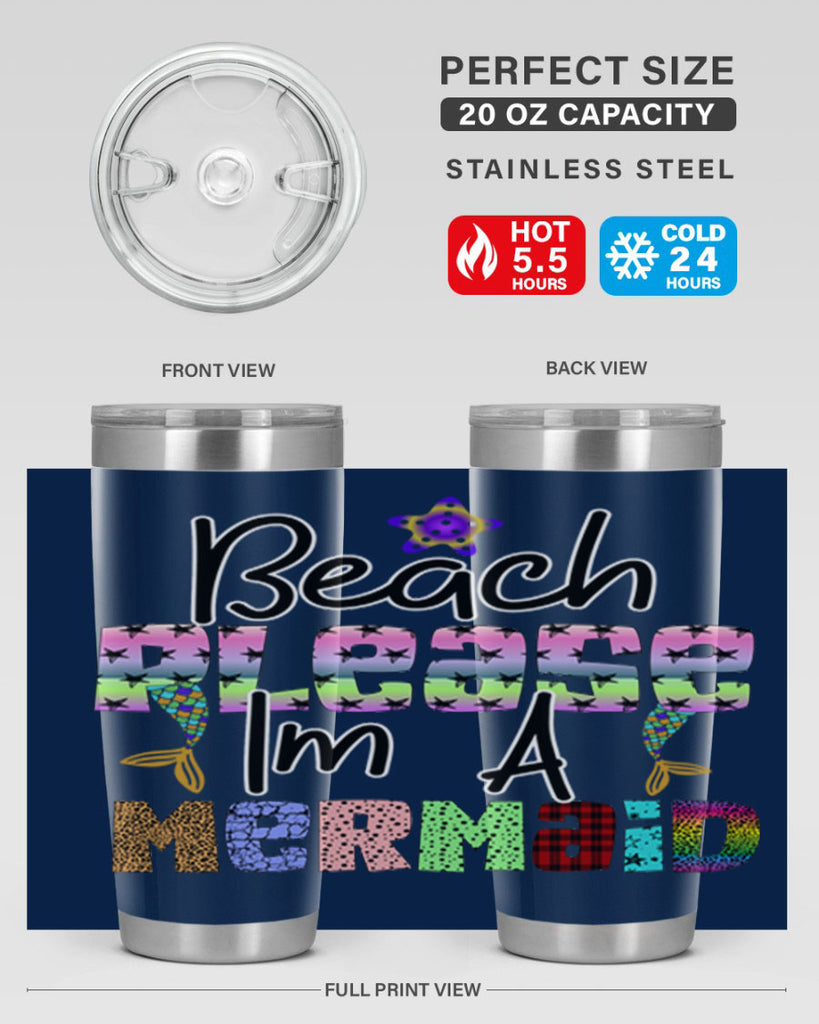 Beach Please Im A Mermaid 59#- mermaid- Tumbler