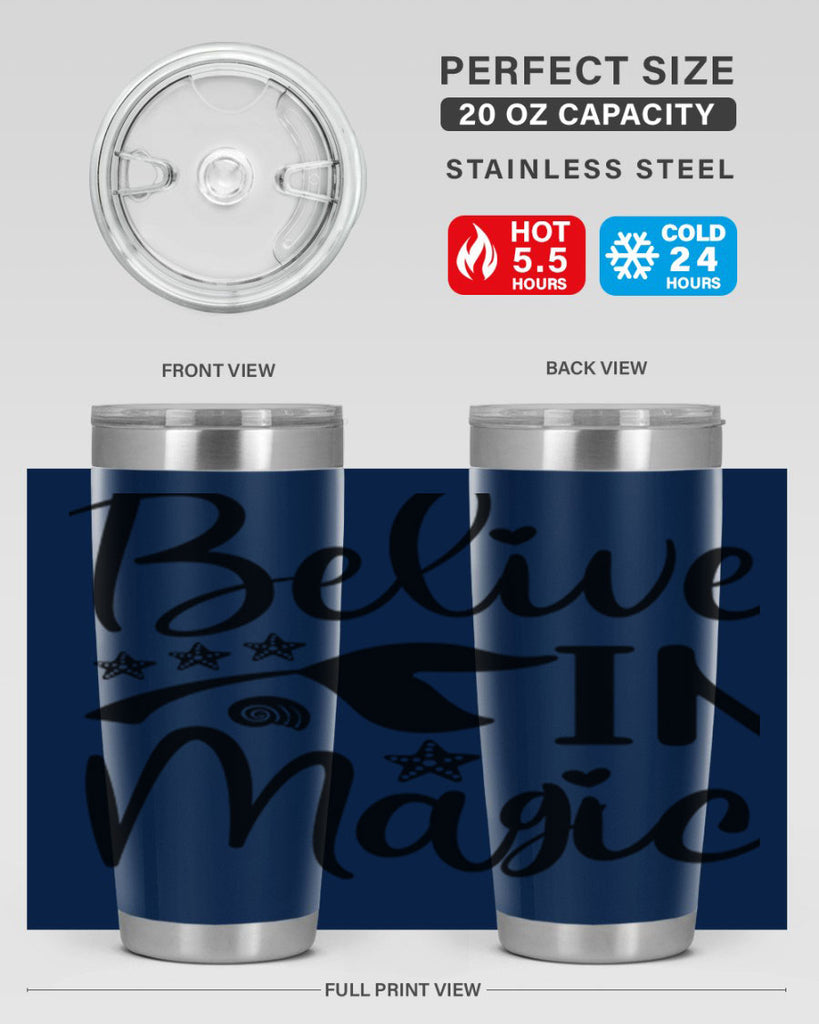 Belive in magic design 66#- mermaid- Tumbler