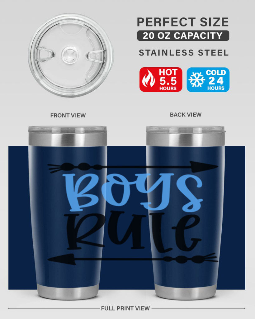 Boys Rule Style 108#- baby- tumbler