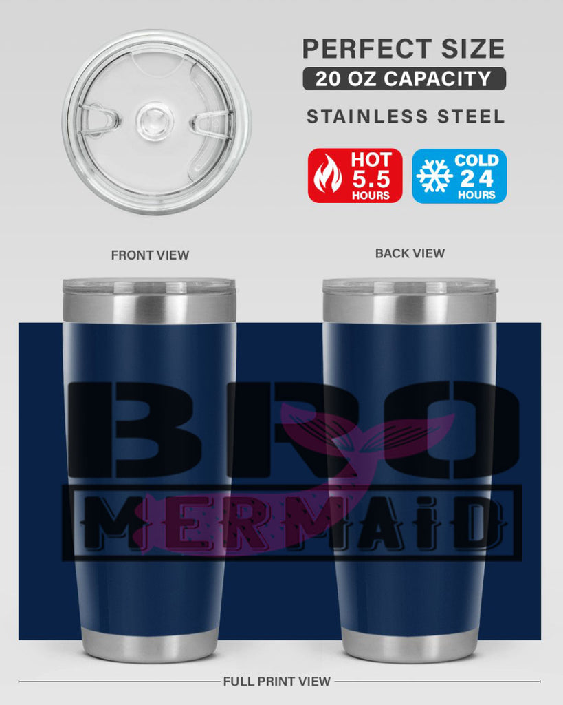 Bro mermaid 85#- mermaid- Tumbler