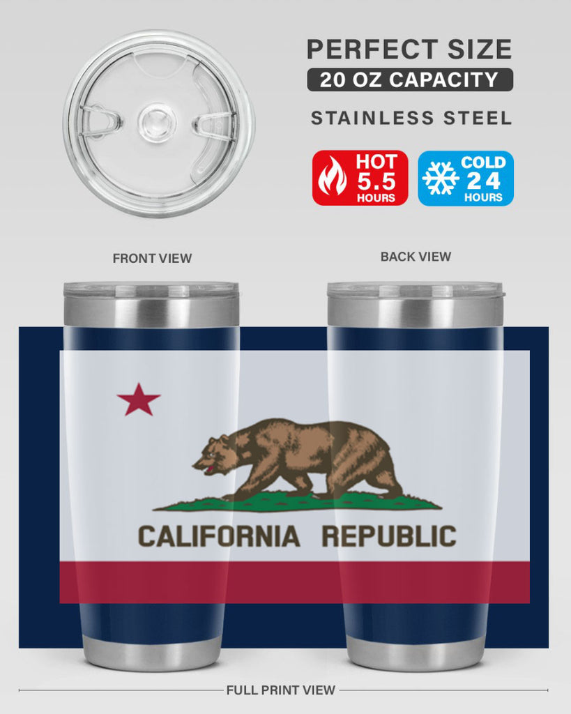 California 47#- Us Flags- Tumbler