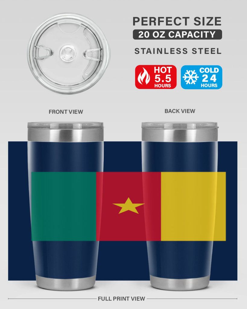 Cameroon 167#- world flags- Tumbler