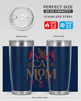 Cat Mom Style 6#- cat- Tumbler