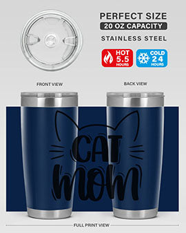 Cat Mom Style 85#- cat- Tumbler