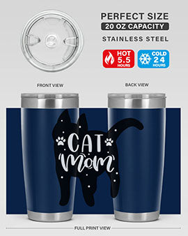 Cat Mom Style 86#- cat- Tumbler